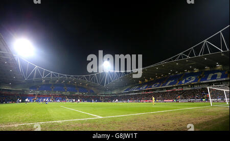 Bolton Wanderers gegen Eastleigh FC - Emirates FA Cup - Dritte Runde Replay - Macron Stadium. Eine allgemeine Sicht auf das Spiel während des Emirates FA Cup, dritte Runde Wiederholung im Macron Stadium, Bolton. Stockfoto