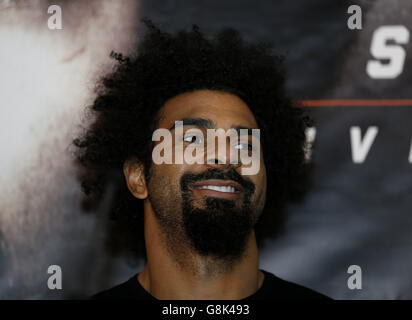 David Haye und Mark de Mori Pressekonferenz - The O2 Stockfoto