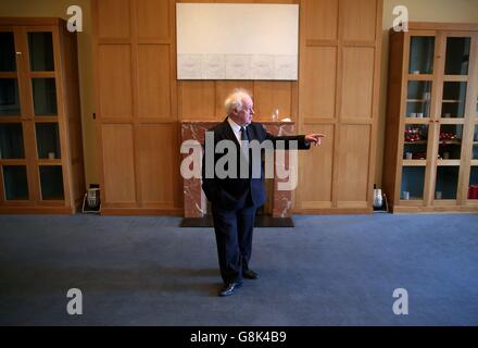 Regisseur Jim Sheridan beim Irish Film Board startet 2016 Projekte im Clarence Hotel in Dublin. Stockfoto