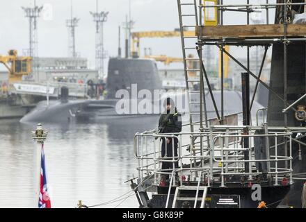 Besuch der Verteidigungsminister in Faslane Stockfoto