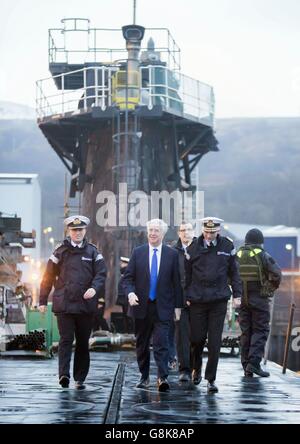 Besuch der Verteidigungsminister in Faslane Stockfoto