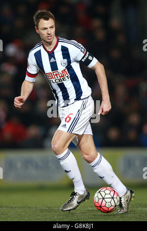 Bristol City / West Bromwich Albion - Emirates FA Cup - Dritte Runde Replay - Ashton Gate. Jonny Evans von West Bromwich Albion Stockfoto