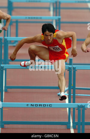 Chinas Xiang Liu in Aktion bei den 110-m-Hürden-Heats Stockfoto