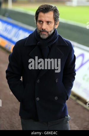 Swansea City / Watford - Barclays Premier League - Liberty Stadium. Watford-Managerin Quique Sanchez Flores vor dem Spiel der Barclays Premier League im Liberty Stadium, Swansea. Stockfoto