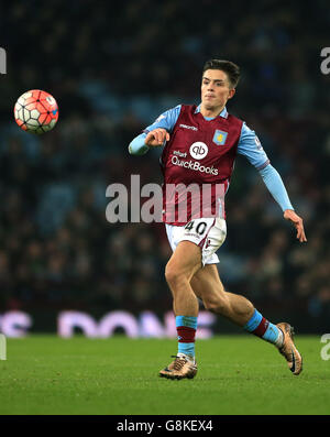 Aston Villa / Wycombe Wanderers - Emirates FA Cup - Dritte Runde Replay - Villa Park. Jack Grealish, Aston Villa Stockfoto