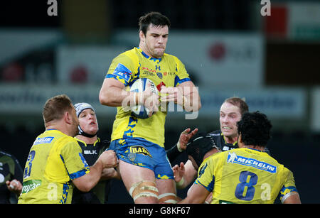 Loic Jacquet von Clermont Auvergne während des European Champions Cup, Pool zwei Spiel im Liberty Stadium, Swansea. Stockfoto