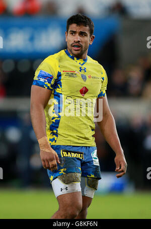 Ospreys / ASM Clermont Auvergne - European Champions Cup - Pool zwei - Liberty Stadium. Wesley Fofana von Clermont Auvergne während des European Champions Cup, Pool zwei Spiel im Liberty Stadium, Swansea. Stockfoto