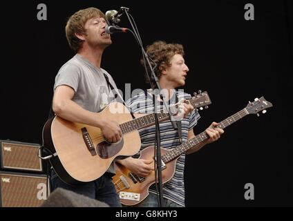 VFestival, Hylands Park. Die La's auf der V Bühne. Stockfoto