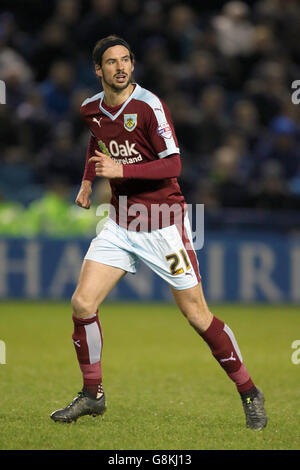 Sheffield Mittwoch gegen Burnley - Sky Bet Championship - Hillsborough. George Boyd von Burnley Stockfoto