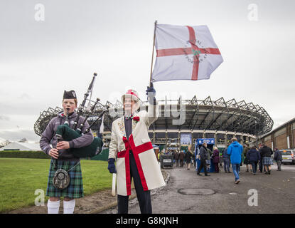 Schottland V England - 2016 RBS Six Nations - BT Murrayfield Stadium Stockfoto