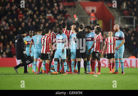 Southampton V West Ham United - Barclays Premier League - Str. Marys Stadion Stockfoto