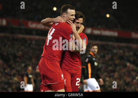 Liverpool V Exeter - Emirates-FA-Cup - 3. Runde Replay - Anfield Road Stockfoto