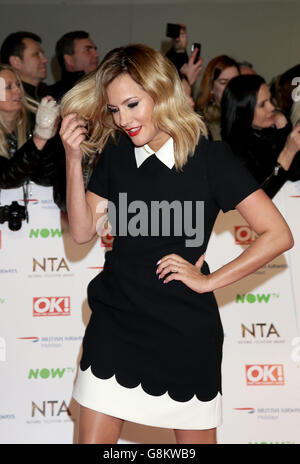 Caroline Flack bei der Ankunft bei den National Television Awards 2016 in der O2 Arena in London. DRÜCKEN Sie VERBANDSFOTO. Siehe PA Story Ntas. Bilddatum: Mittwoch, 20. Januar 2016. Bildnachweis sollte lauten: Yui Mok/PA Wire Stockfoto