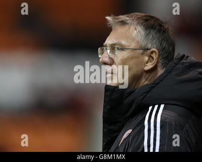 Blackpool – Sheffield United – Sky Bet League One – Bloomfield Road. Sheffield United Manager Nigel Adkins Stockfoto