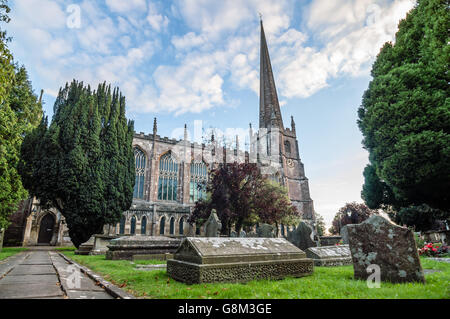 Tetbury, UK - 15. August 2015: St. Mary The Virgin Kirche Außenansicht. Stockfoto