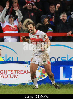 Hull KR V Castleford Tigers - erste Utility Superliga - KC Lightstream Stadion Stockfoto