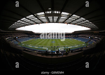 Schottland – England – 2016 RBS Six Nations – BT Murrayfield Stadium. Gesamtansicht von BT Murrayfield vor dem RBS Six Nations-Spiel 2016 zwischen Schottland und England. Stockfoto