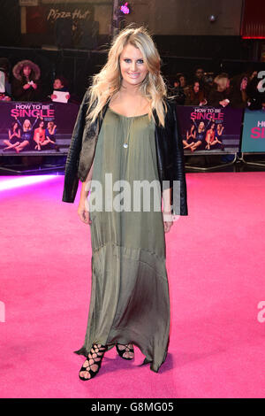 Danielle Armstrong nimmt an der Europa-Premiere von How to Be Single Teil, die im Vue West End am Leicester Square, London, stattfindet. DRÜCKEN SIE VERBANDSFOTO. Bilddatum: Dienstag, 9. Februar 2016. Siehe PA Story SHOWBIZ Single. Das Foto sollte lauten: Ian West/PA Wire Stockfoto