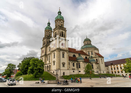 Kirche St. Lorenz Basilika in Kempten, Allgäu, Bayern, Deutschland Stockfoto