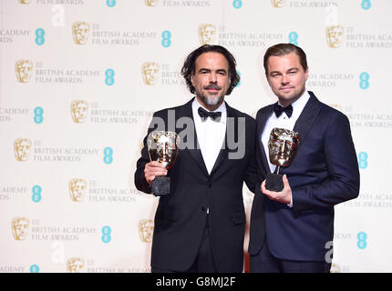 BAFTA Film Awards 2016 - Press Room - London Stockfoto