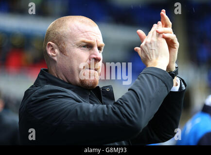 Reading V Burnley - Sky Bet Championship - Madejski Stadium. Burnley-Manager Sean Dyche vor dem Kick-off Stockfoto