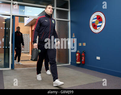 Reading V Burnley - Sky Bet Championship - Madejski Stadium. Sam Vokes von Burnley kommt im Madejski-Stadion an Stockfoto
