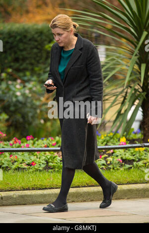 Downing Street Director of Operations Liz Sugg in Downing Street in Westminster, London. Stockfoto
