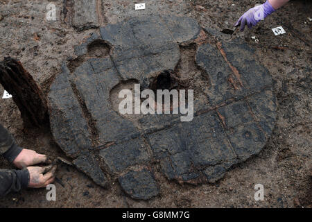 Bronzezeit Rad entdeckt Stockfoto