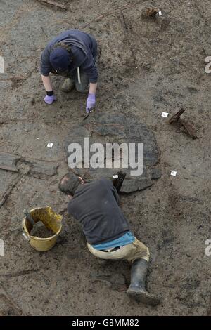 Bronzezeit Rad entdeckt Stockfoto