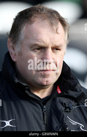 Dean Richards, Newcastle Falcons Rugby-Direktor während des Spiels der Aviva Premiership im Kingston Park, Newcastle. Stockfoto