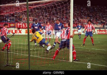 Fußball - UEFA Cup-erste Runde Hinspiel - Atletico Madrid gegen Leicester City Stockfoto