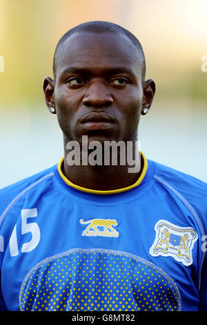 Fußball - Internationale Freundschaften - DR Kongo / Guinea - Stade Yves Du Manoir. Herita Nkongolo Ilunga, DR Kongo Stockfoto