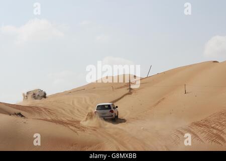 Jeep-Tour - Wahiba Sands, Oman. Stockfoto