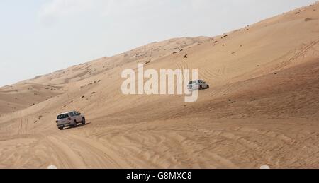 Jeep-Tour - Wahiba Sands, Oman. Stockfoto