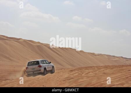 Jeep-Tour - Wahiba Sands, Oman. Stockfoto