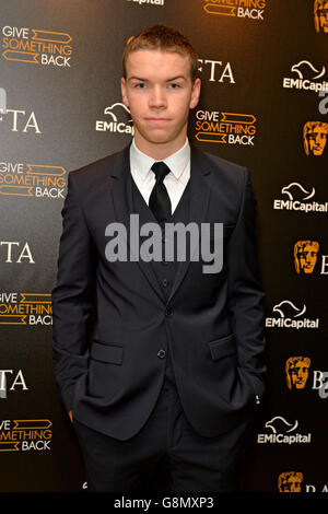 Will Poulter beim Gala Dinner der EE BAFTA Film Awards im BAFTA in London. Stockfoto