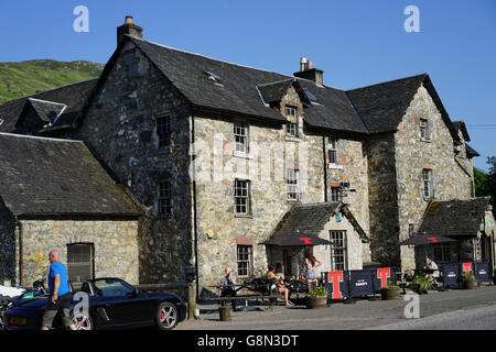 Die Viehtreiber Inn, Inverarnan, Nord Loch Lomond, Schottland, UK. Stockfoto