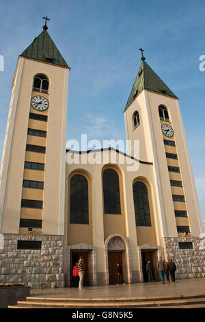 Kirche, Wallfahrtskirche in Medjugorje, Bosnien und Herzegowina, Europa Stockfoto