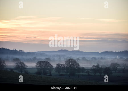 Winterwetter 18. Februar 2016 Stockfoto