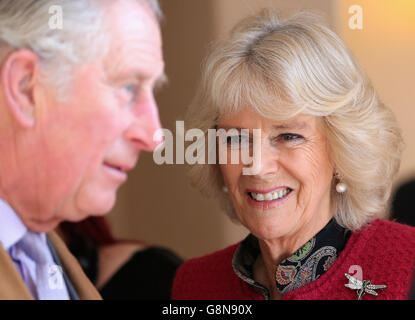 Königlicher Besuch in Yorkshire Stockfoto