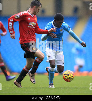 Manchester City U21 V Manchester United U21 - Barclays U21-Premier League - Etihad Stadium Stockfoto