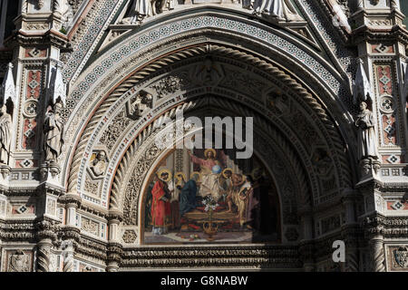 Der Dom, die Kathedrale Santa Maria dei Fiore in Florenz, Italien. Stockfoto