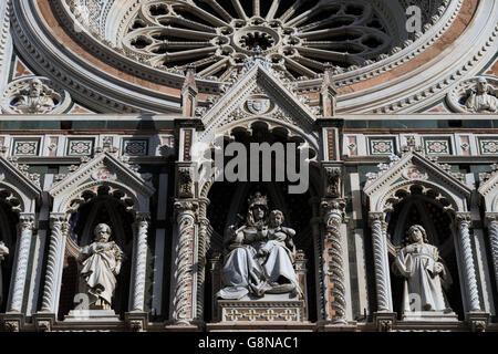 Der Dom, die Kathedrale Santa Maria dei Fiore in Florenz, Italien. Stockfoto