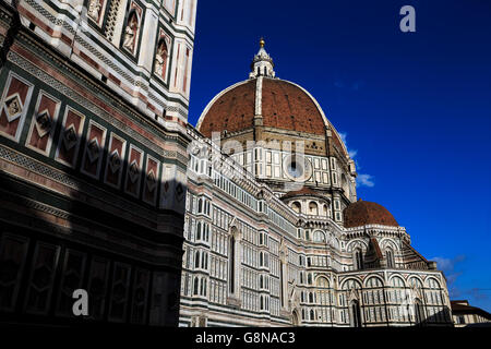 Der Dom, die Kathedrale Santa Maria dei Fiore in Florenz, Italien. Stockfoto