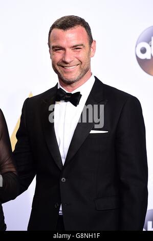 Liev Schreiber im Pressesaal der 88. Academy Awards, die im Dolby Theater in Hollywood, Los Angeles, CA, USA, im Februar 28, 2016. Stockfoto