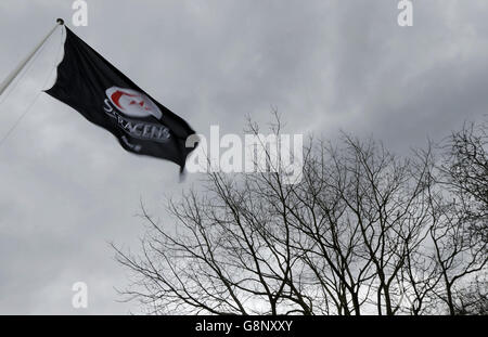 Ein Blick außerhalb des Allianz Parks vor dem Aviva Premiership-Spiel zwischen Saracens und Northampton Saints. Stockfoto