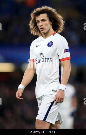 Chelsea gegen Paris Saint Germain - UEFA Champions League - 16. Runde - zweite Etappe - Stamford Bridge. David Luiz von Paris Saint Germain Stockfoto