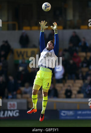 Wolverhampton Wanderers gegen Birmingham City - Sky Bet Championship - Molineux. Birmingham City Torwart Adam Legzdins Stockfoto