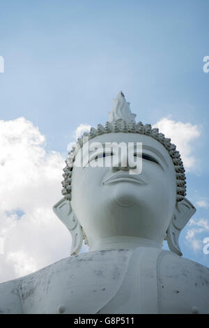 der Big Buddha an der Wat Khao Phanom Sawai in der Nähe der Stadt Surin im Isan in Thailand. Stockfoto