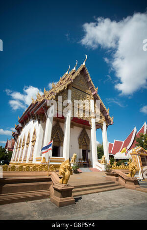 der Wat Burapharam Tempel in der Stadt Surin im Isan in Thailand. Stockfoto